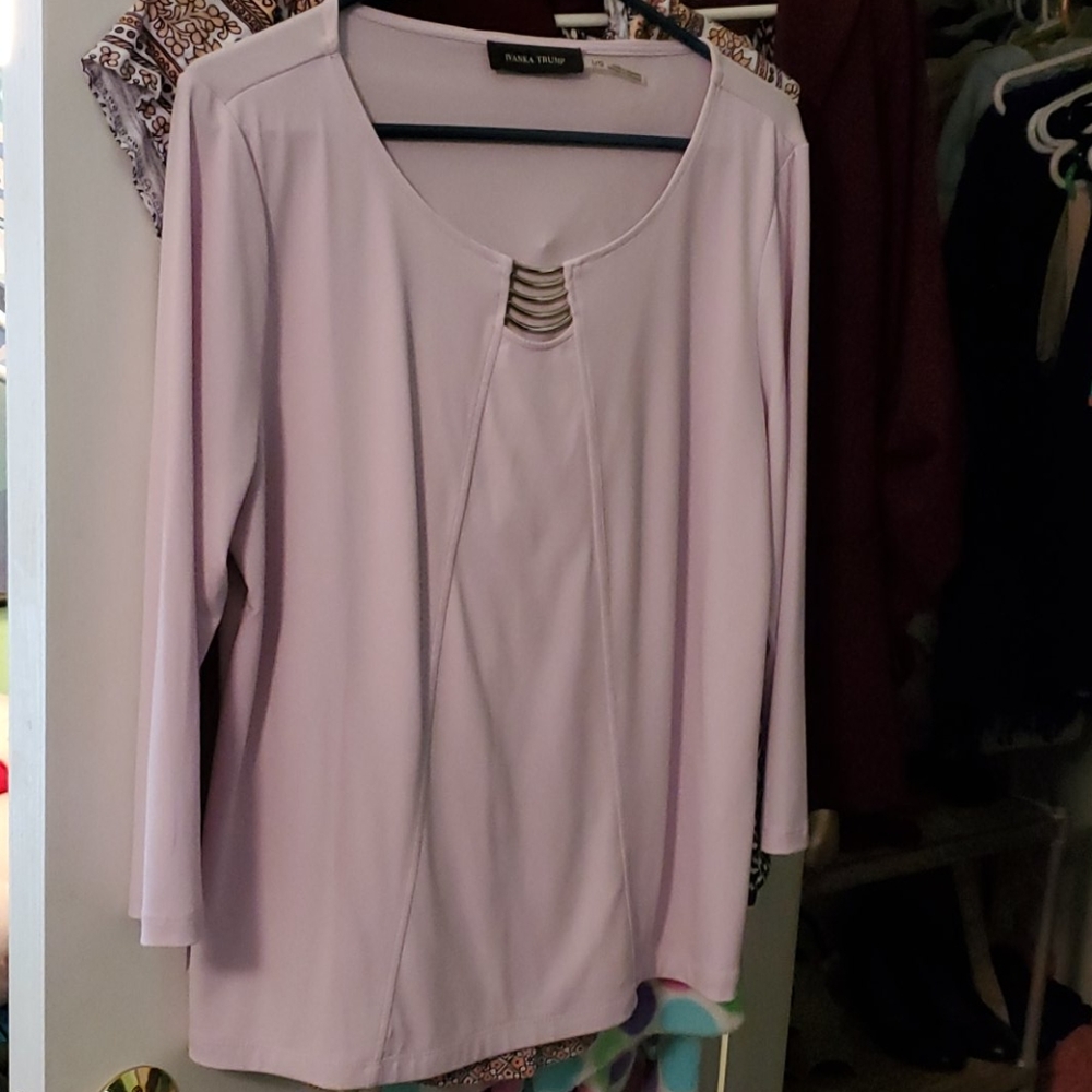 Ivanka Trump pinkish purple dress shirt